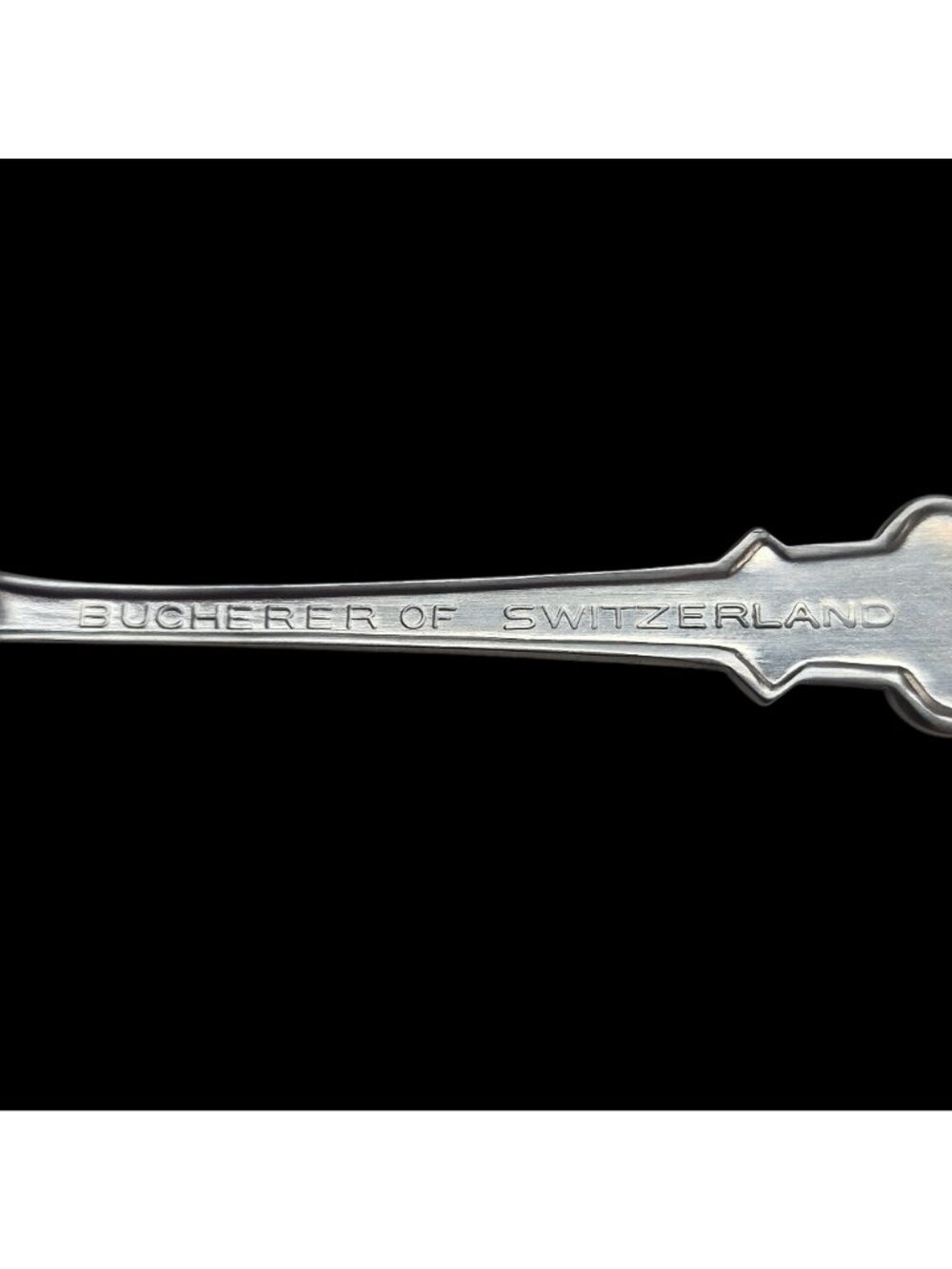 Rolex Bucherer Lugano Collectible Silver Souvenir Spoon Engraved Design Switzerl - Picture 6 of 11